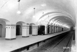 Estación Carlos Pellegrini, 1931. Fotografía: Archivo General de la Nación - Ministerio del Interior y Transporte