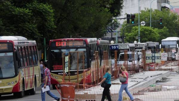 Obras del Metrobus en la avenida Cabildo