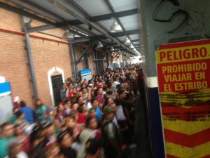La estación Chascomús se vio desbordada el fin de semana de Carnaval. Foto: Franco González