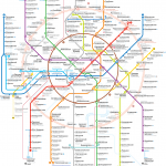 Plano oficial del Metro de Moscú