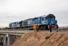Realizaron pruebas de carga en el nuevo ramal al puerto de Timbúes