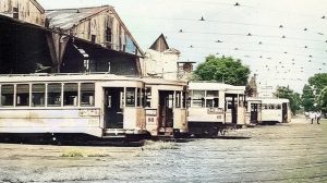 Tranvias de Rosario abandonados luego del cierre de la red.